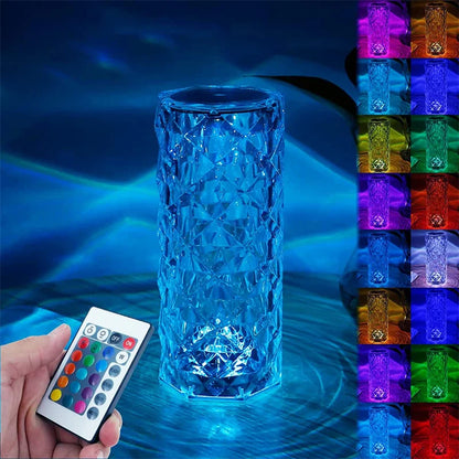 LED Crystal Table Lamp