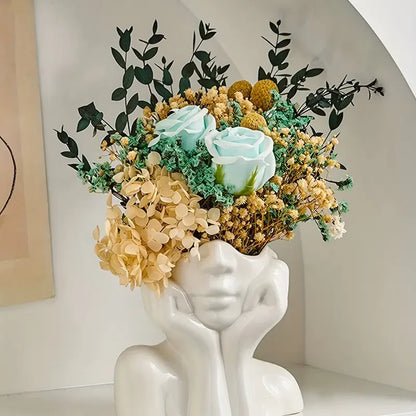 Modern Female Head Vase