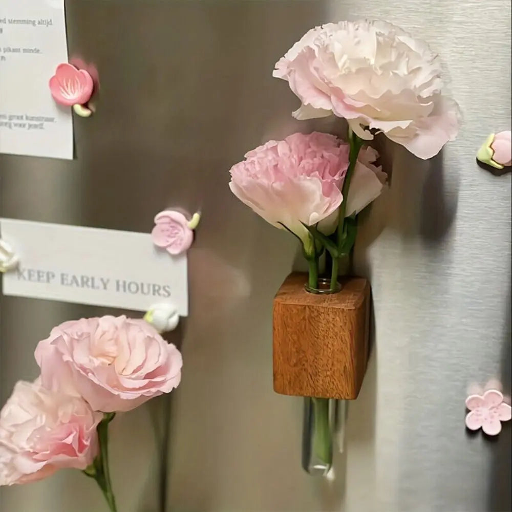 Wooden Test Tube Vase