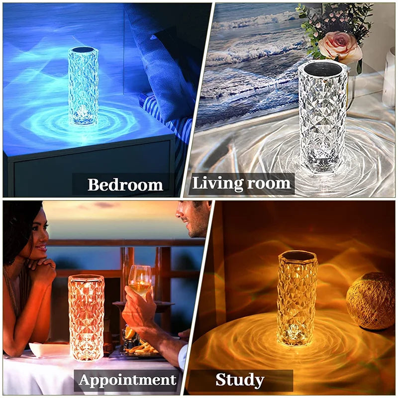 LED Crystal Table Lamp