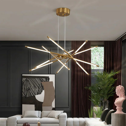 Modern Geometric LED Chandelier