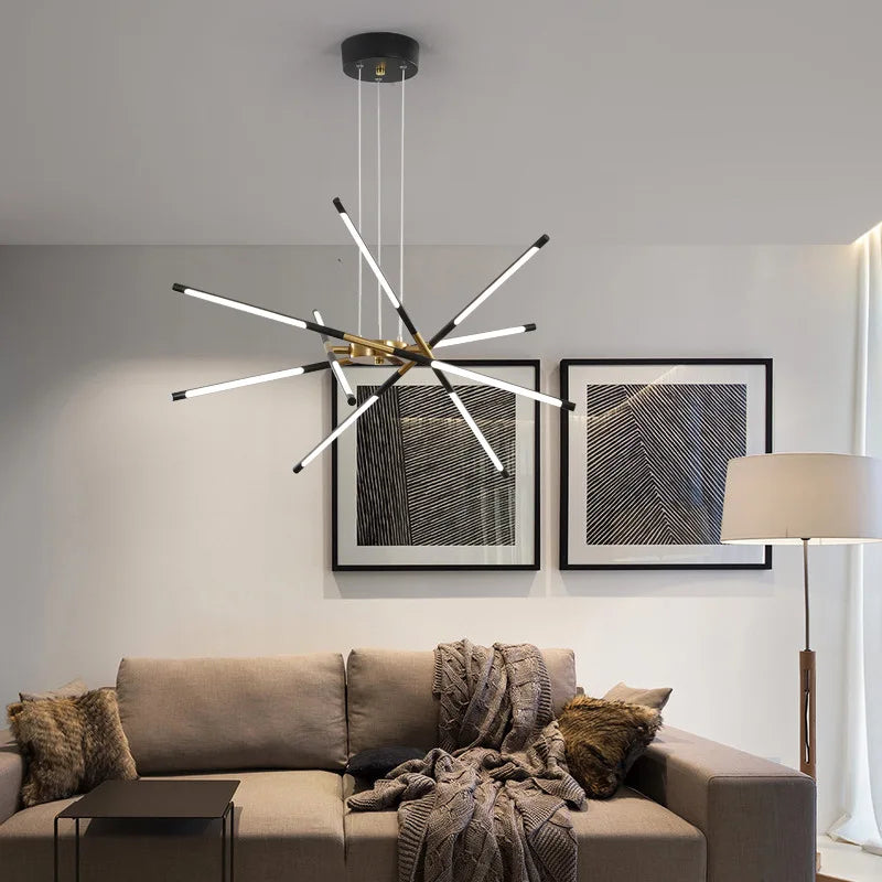 Modern Geometric LED Chandelier