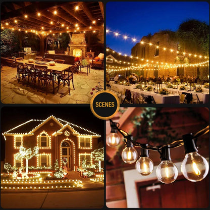 Vintage Globe LED String Lights