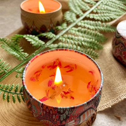 Vintage Flower Candle