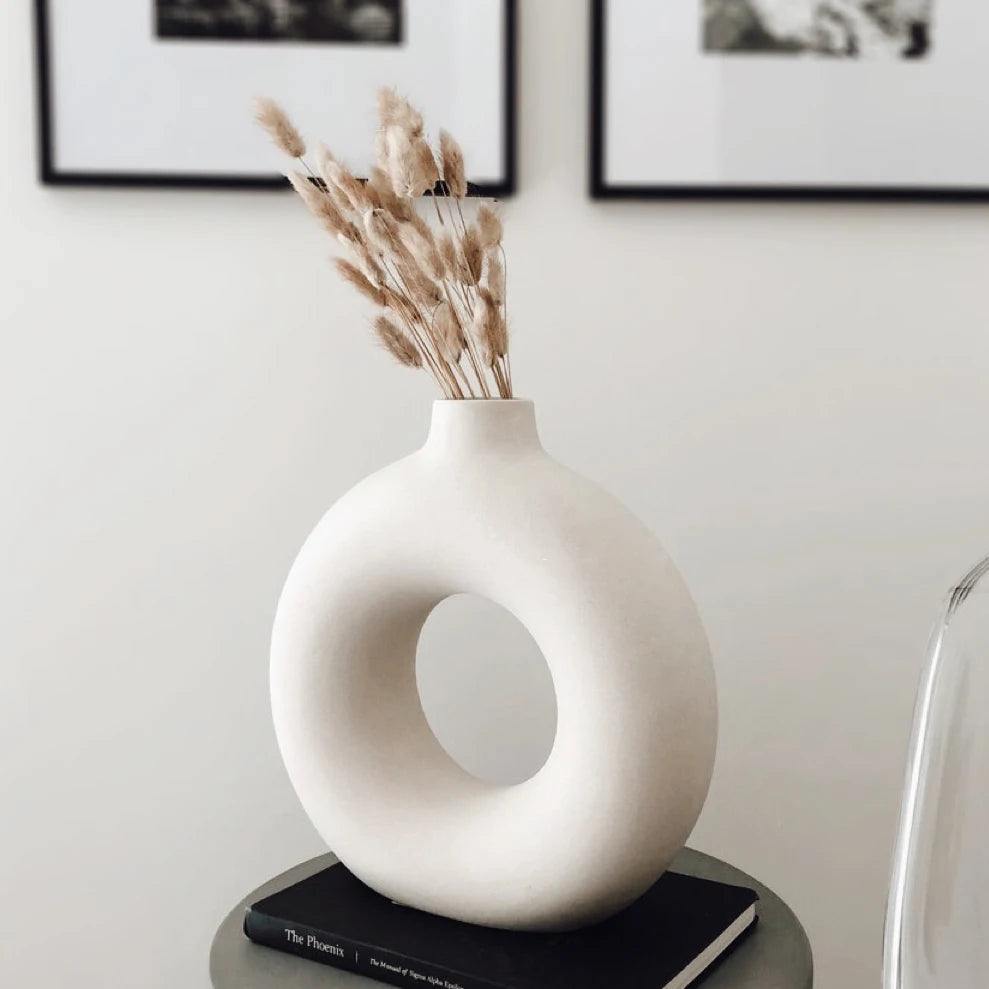 Hollow Ceramic Vase