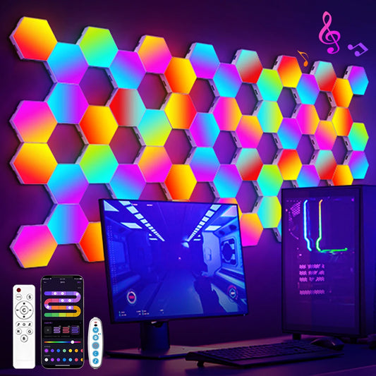 Smart Hexagonal Wall Lamp